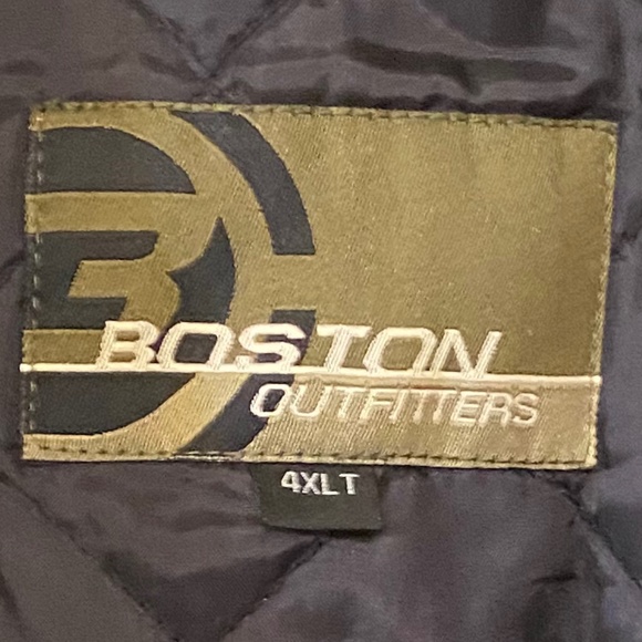 Grey Wool Over Coat Big and Tall 4XL Tall 3/4 Quarter Trench - Picture 3 of 13